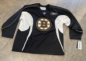 Nueva con etiquetas Camiseta de práctica Reebok Boston Bruins para hombre XL negra cosida NHL hockey - Imagen 1 de 4