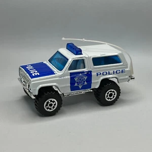 Matchbox MB50 4x4 Chevy Blazer Police Unit 3 White Body - Picture 1 of 5