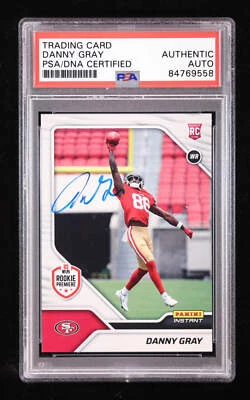 Danny Gray Signed 2022 Panini Instant Rookie Premiere #FL31 RC (PSA) Rookie Card - Image 1 of 2