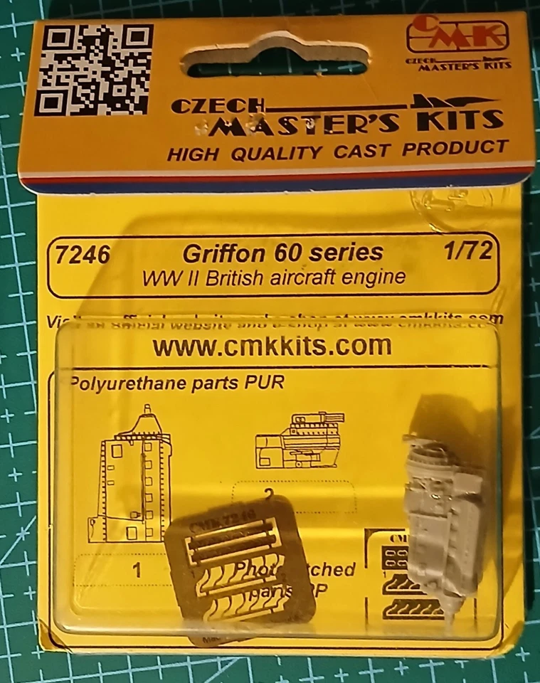 MOTORE RR GRIFFON 60 series 1:72 CMK SPITFIRE SEAFIRE (ULTIME VERSIONI) - LEGGI - Immagine 1 di 1