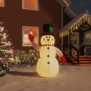 NNEVL Christmas Inflatable Snowman with LEDs 120 cm