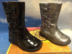 Rachel Niñas Starlight Patente Moda Cremallera Bota Niño Pequeño Talla 7 a 11 - Imagen 1 de 9