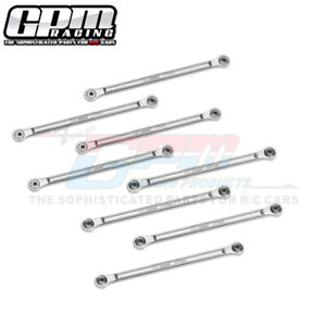 GPM Aluminum 7075 Upper & Lower Link Bar Set For LOSI 1/18 Mini LMT 4X4 LOS01026