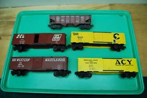 5pc Lionel O Gauge Box Car Trains Chessie System B & O Lehigh Valley Western Md - Picture 1 of 24