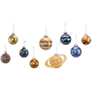 The Milky Way Solar System Planet Ornaments Set of 9 - Picture 1 of 3