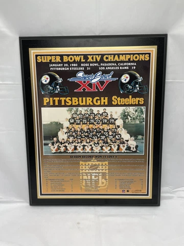 1979 Pittsburgh Steelers Championship Plaque : Super Bowl XIV- Multiple HOFers Cover
