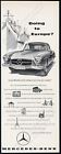 1957 Mercedes Benz 190SL 190 SL car illustrated vintage print ad