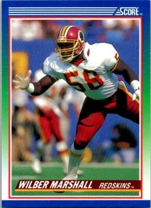 1990 Score Football 71 Wilber Marshall