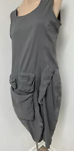 Rundholz Lagenlook Asymmetrical Grey Size Small Oversized Dress New With Tags - Picture 1 of 11