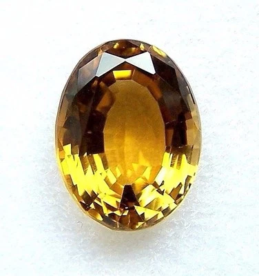 großer gelber Turmalin orange oval 14 x 10,5 mm 7,45 ct Unikat Unikatmeister - Bild 1 von 4