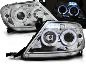 fari per TOYOTA HILUX 2005 2006 2007 2008-2010 2011 occhi d'angelo cromati LHD - Foto 1 di 1