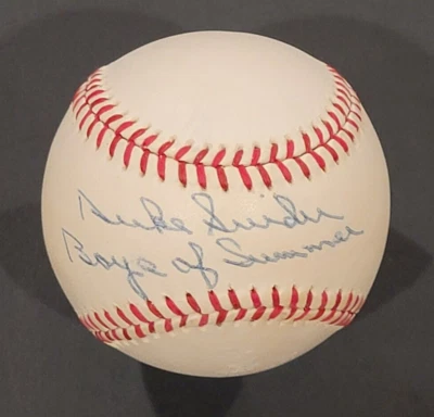 Rare DUKE SNIDER Signed Inscribed BOYS OF SUMMER Official Baseball-DODGERS-PSA - Image 1 of 4