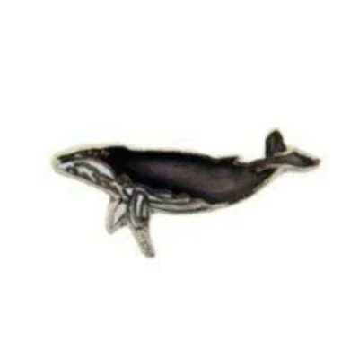 鲸鱼定制翻领别针 DIY 激烈复古珠宝礼物男士海洋生物 — 第 1/4 张图片