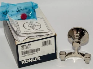 Kohler Bancroft Double Robe Hook in Vibrant Polished Nickel (11414-SN) - Picture 1 of 4