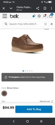 Clarks Originals Women's Padmora Wallabees Chukka Brown Leather Shoes Size 9 New - Image 1 of 3