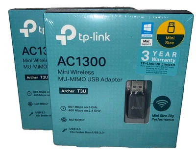 TP-Link Archer T3U 867Mbps WiFi Adapter - MU-MIMO 2.4/5ghz - Brand New - Image 1 of 3