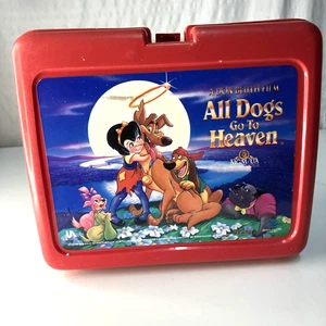 Vintage 1990 All Dogs Go To Heaven Kunststoff Brotdose Ken Paulin Company  - Bild 1 von 15