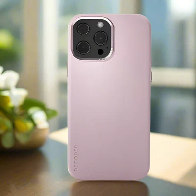 Funda MagSafe de cuero rosa decodificada para iPhone 13 Pro ECCO protección contra parachoques Foto 1 de 4