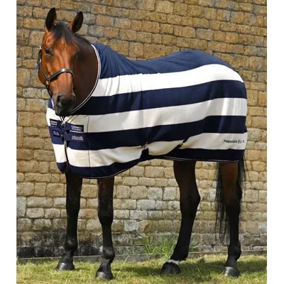Premier Equine 6'9 Vellus Horse Fleece Rug in Navy/White - Image 1 of 4