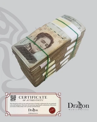 1000 Pcs x Venezuela 1 Million Bolivar Soberano Brick 2020 USED Circulated COA+ - Image 1 of 2