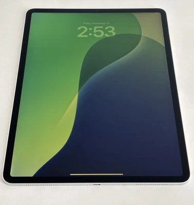 Apple iPad Pro 4th Gen A2069 12.9" 256GB  WiFi+5G -Silver Color - YELLOW SCREEN - Image 1 of 4