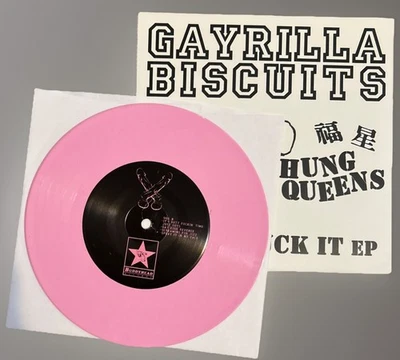 Gayrilla Biscuits Hung Queen Can Suck It EP 7” Pink Vinyl LE669 Copies - Image 1 of 4