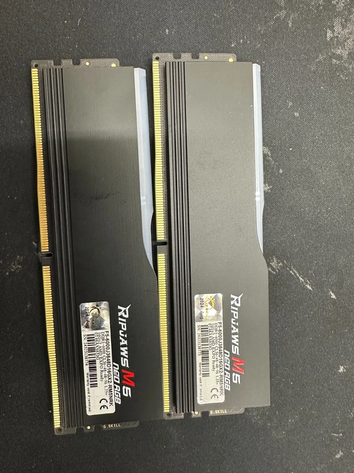 G.SKILL Ripjaws M5 RGB Series 32GB (2 x 16GB) 288-Pin PC RAM DDR5 6000 (PC5 4800 - Image 1 of 1