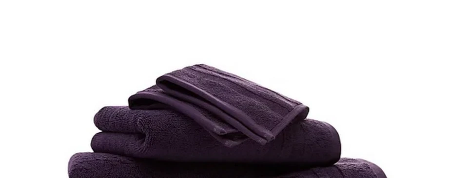 Toalha de mão Ralph Lauren Payton algodão sólido 32" X 16" roxo real MSRP $30 - Imagem 1 de 1