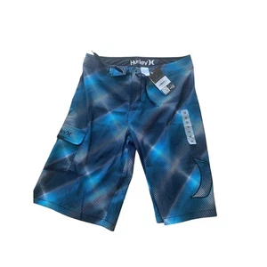 Costume da bagno ragazzo Hurley bambino ciano pantaloncino tavola nuovo con etichetta taglia 14 - Foto 1 di 7