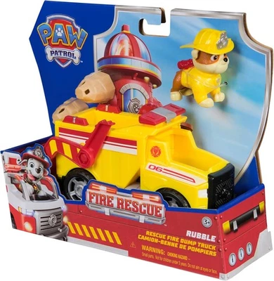 Paw Patrol, Fire Rescue Camion Ribaltabile Antincendio di Rubble, Spin Master 60 - Immagine 1 di 3