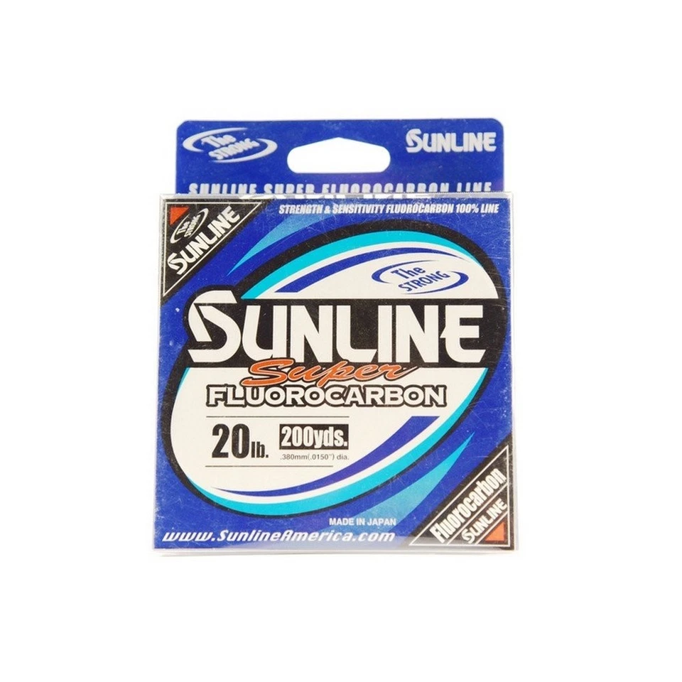 SUNLINE Super Fluorocarbon Fishing Line Clear 20lb 200yd