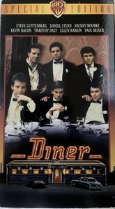 Diner (Steve Guttenberg, Daniel Stern, Mickey Rourke, Kevin Bacon) Sealed VHS - Picture 1 of 1