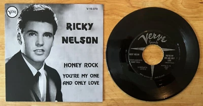 45 7" SP RICKY NELSON HONEY ROCK RARE BLACK LABEL - Image 1 of 2