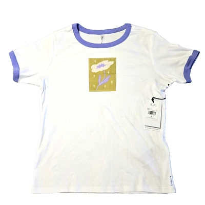 Camisa manga corta Rvca talla mediana para mujer Gabrielle Monceaux con timbre Foto 1 de 4