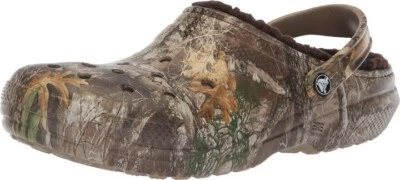 Crocs Classic Lined Realtree Edge Camo Clog Size: Mens 7 / Womens 9 (205377-280) - Image 1 of 4