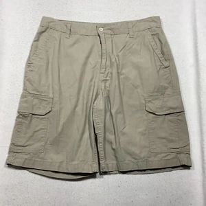 Faded Glory Cargo Shorts Men's 36 Measures 37 Beige Camping Hiking Outdoors - Picture 1 of 8