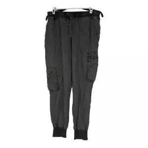 Young Fabulous & Broke Womens Gray Jogger Pants Size S Cargo Style Ribbed Cuffs - Picture 1 of 8