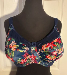 Goddess Kayla 36DDD Banded Underwire Bra Unlined Floral GD6162FNY NWT - Picture 1 of 6