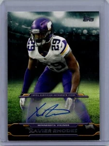 2014 Topps #TA-XR Xavier Rhodes Signatures - Picture 1 of 2