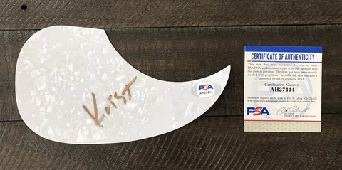 Krist Novoselic Signed Acoustic Pickguard Nirvana Superstar PSA Cover