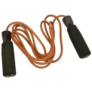 Urban Fitness 2.7m Leather Jump Rope - Foam Handle / Ball Bearing / Fitness - Picture 1 of 2