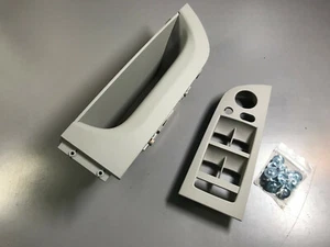 NEW BM BMW E90 E91 & LCI WINDOW LIFTER SWITCH COVER DRIVER SIDE GRAU ONLY RHD - Picture 1 of 5