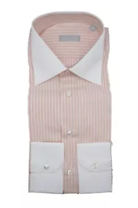 NEW STEFANO RICCI Dress Shirt 100% Cotton Size 16.5 Us 42 Eu ( C452) - Picture 1 of 2