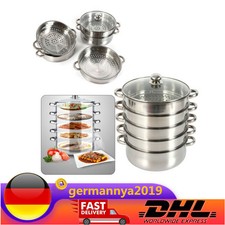 26cm 28cm 30cm Edelstahl Dampfkochtopf Dampfgarer Dampfkocher 5-lagiger Kochtopf