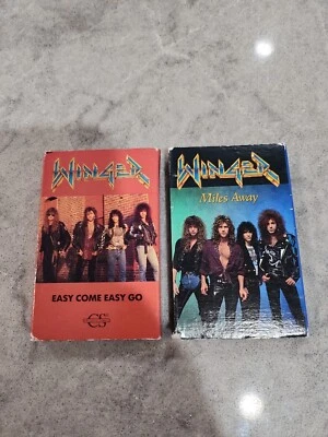 LOT WINGER Miles Away Easy Come Easy Go USA Cassette Single Tapes Foto 1 de 3