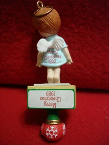 1989 Enesco Bottom's Up First in the Littlest Angel Series adorno de Navidad - Imagen 1 de 12