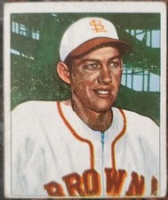 1950 Sherman Lollar Bowman Card #142 MLB St. Louis Browns