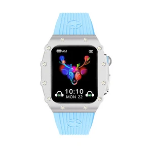 For Apple Watch 44mm 45mm RM MOD Kit Stainless Steel Case +Rubber Silicone Strap - Picture 1 of 28