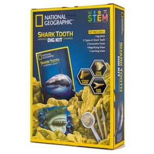 National Geographic Shark Tooth Dig Kit STEM Educational Activity Kit Brand New - Picture 1 of 7