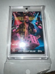2025 Topps WWE World Wrestlemania 41 esclusivo rosa Seth Rollins 08/10/10 - Foto 1 di 1